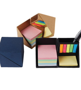 볼펜통 사각 메모함