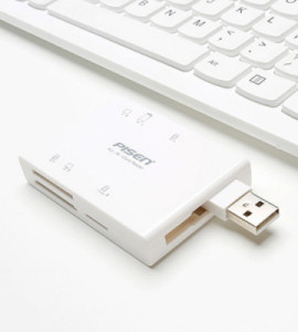 아트텍 USB 카드리더기 (TF+CF+SD) CA195