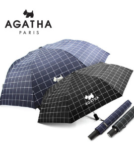 아가타 체크 2단+3단 완전자동 우산세트